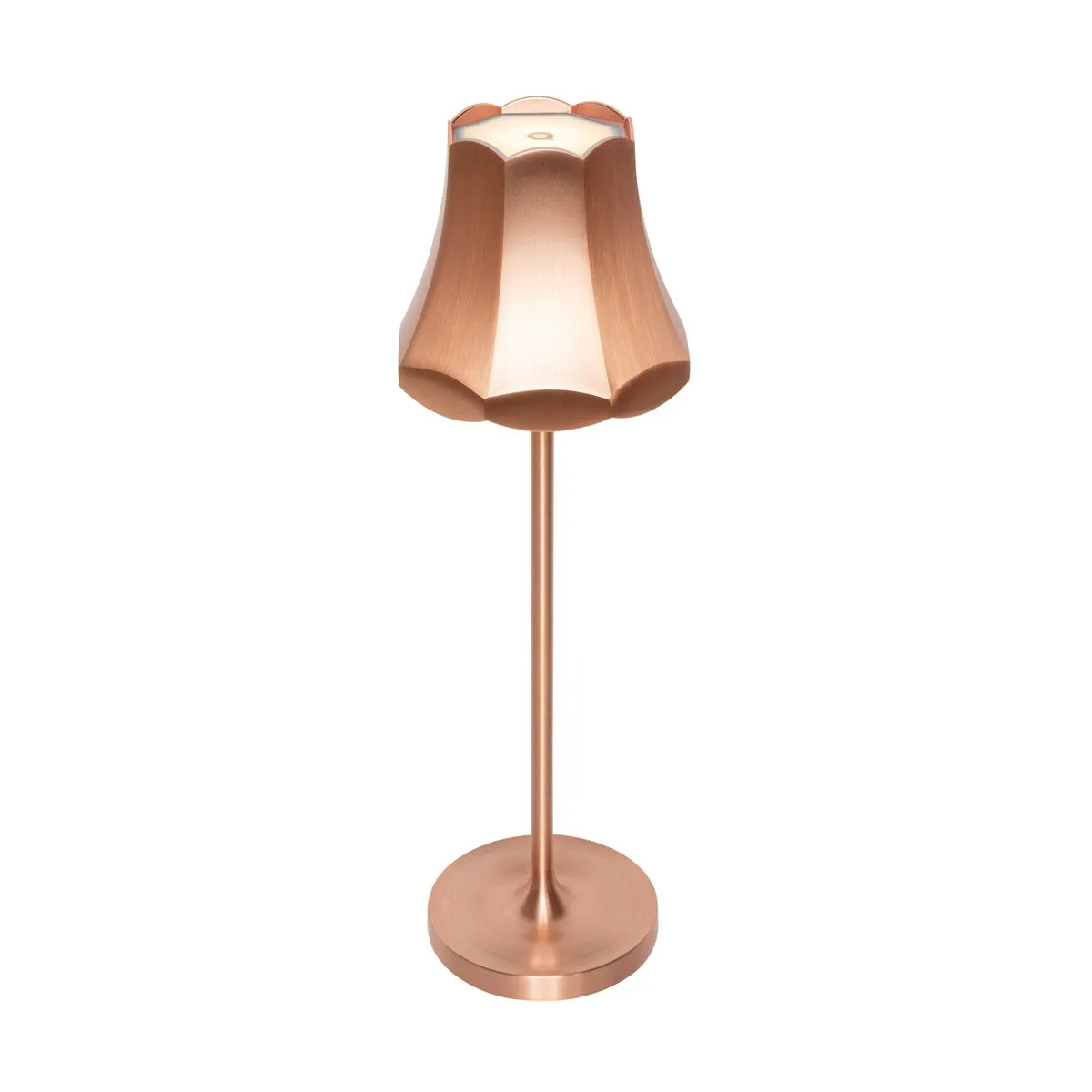 Lampada da tavolo retrò in rame ricaricabile IP44 - Granny