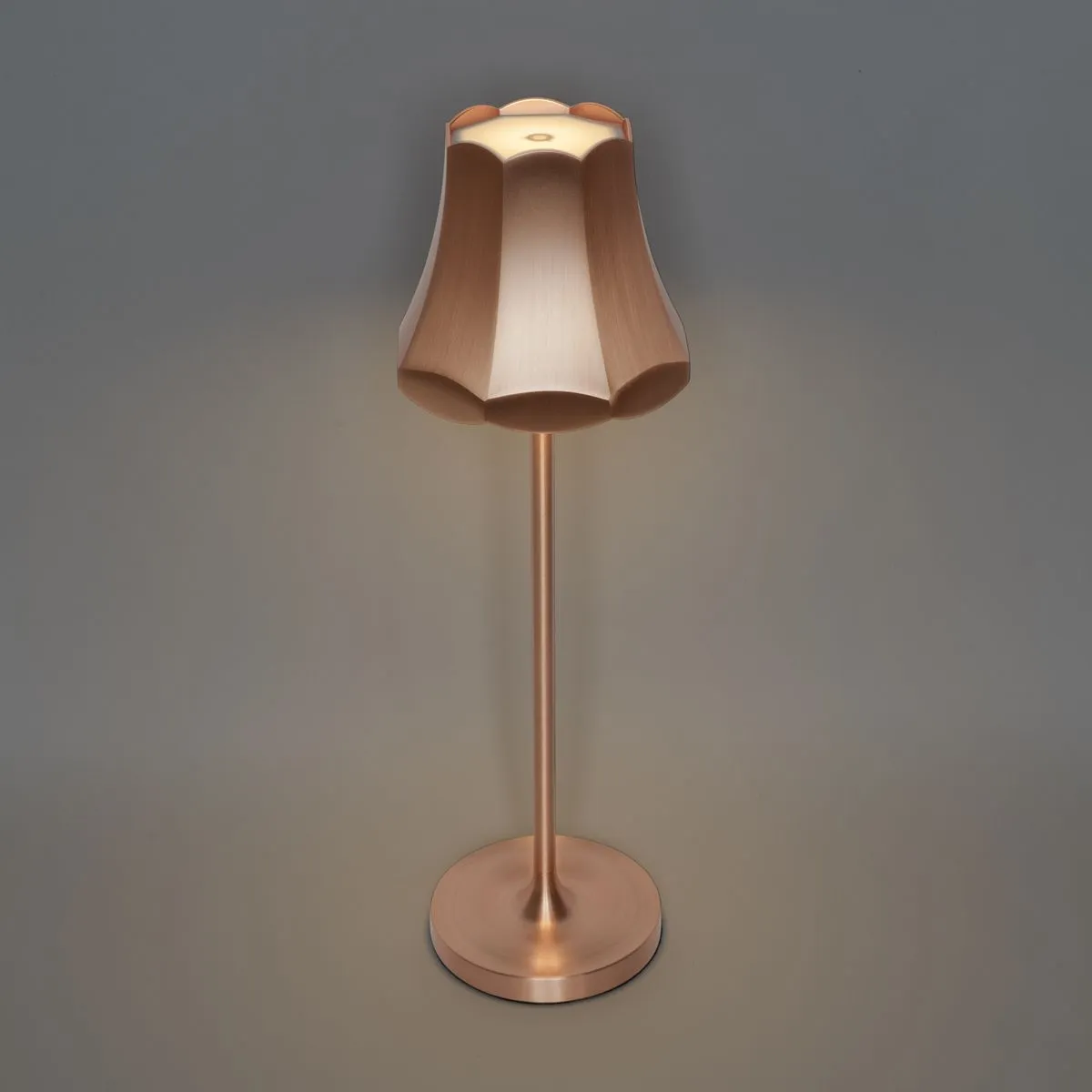 Lampada da tavolo retrò in rame ricaricabile IP44 - Granny