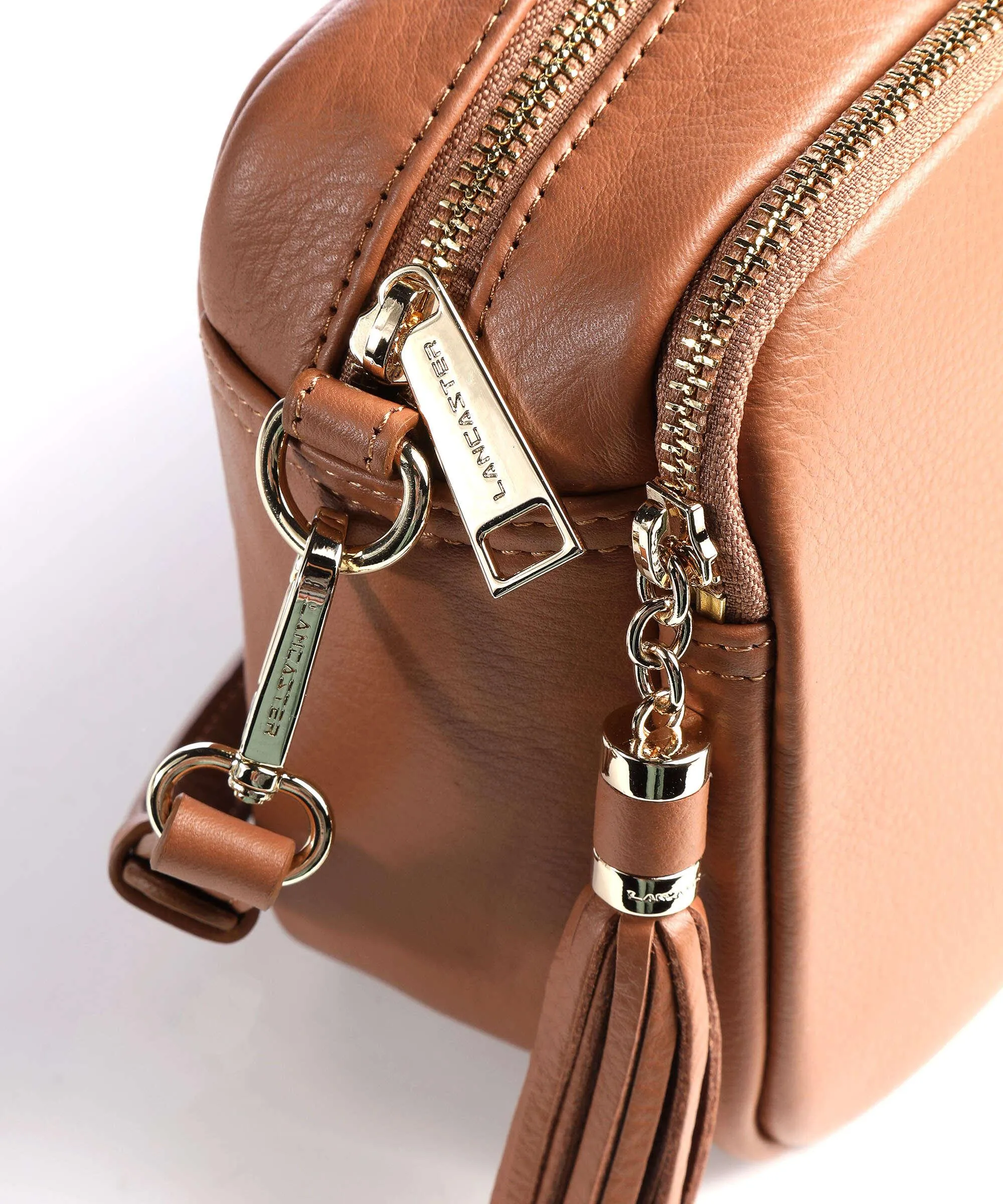  Lancaster Mademoiselle Ana Borsa a tracolla pelle di vacchetta grana camel  