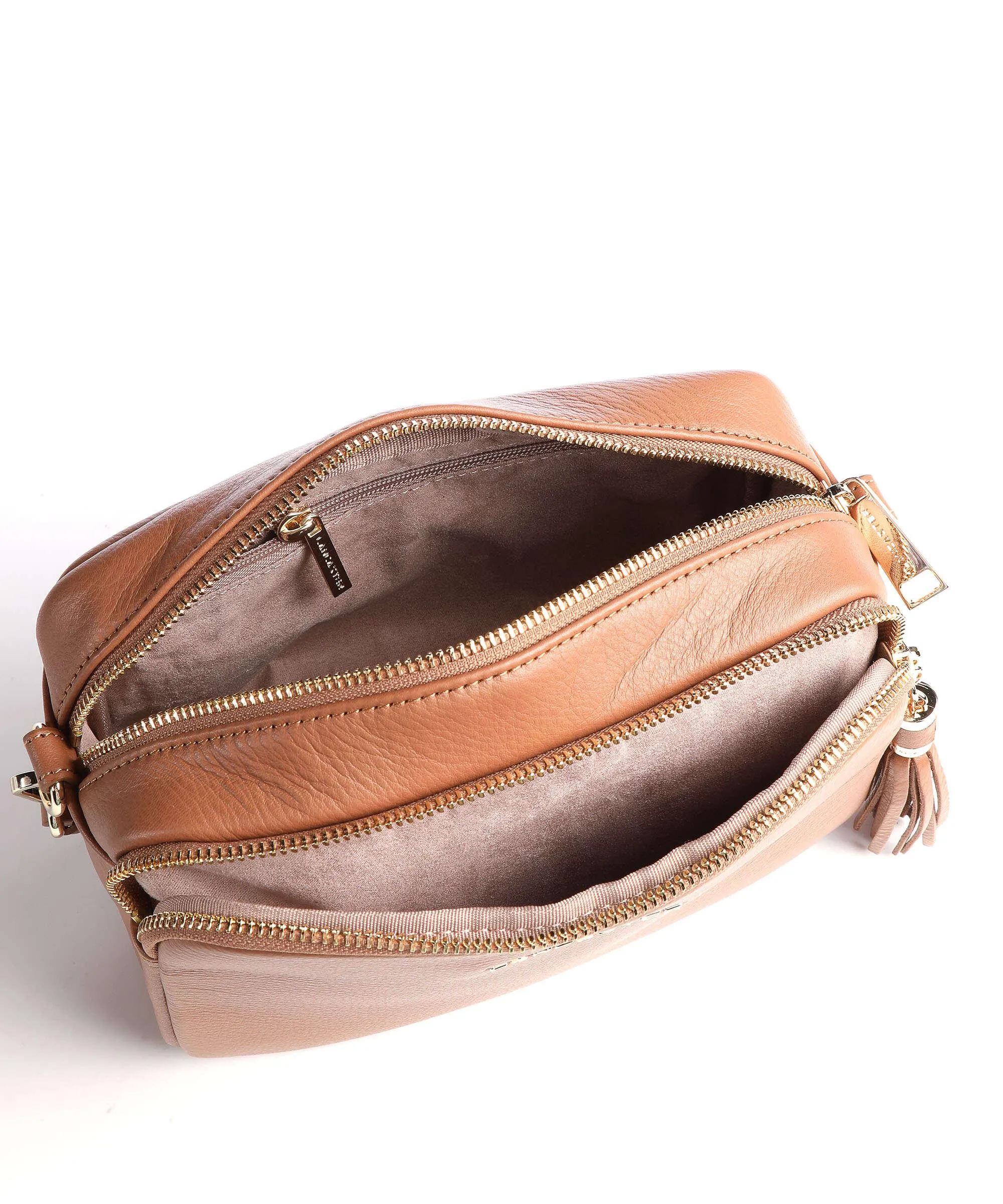  Lancaster Mademoiselle Ana Borsa a tracolla pelle di vacchetta grana camel  