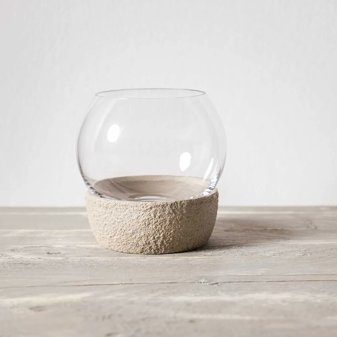 Lanterna per candele Perlemor Home Hurricane Ø16 cm.k0{font-size:18px}Beige