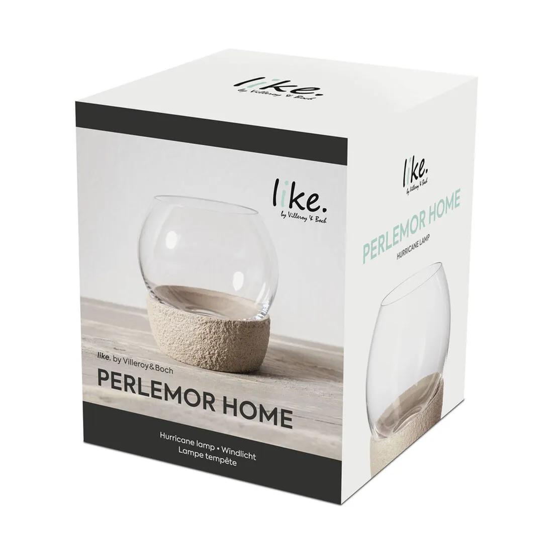 Lanterna per candele Perlemor Home Hurricane Ø16 cm.k0{font-size:18px}Beige