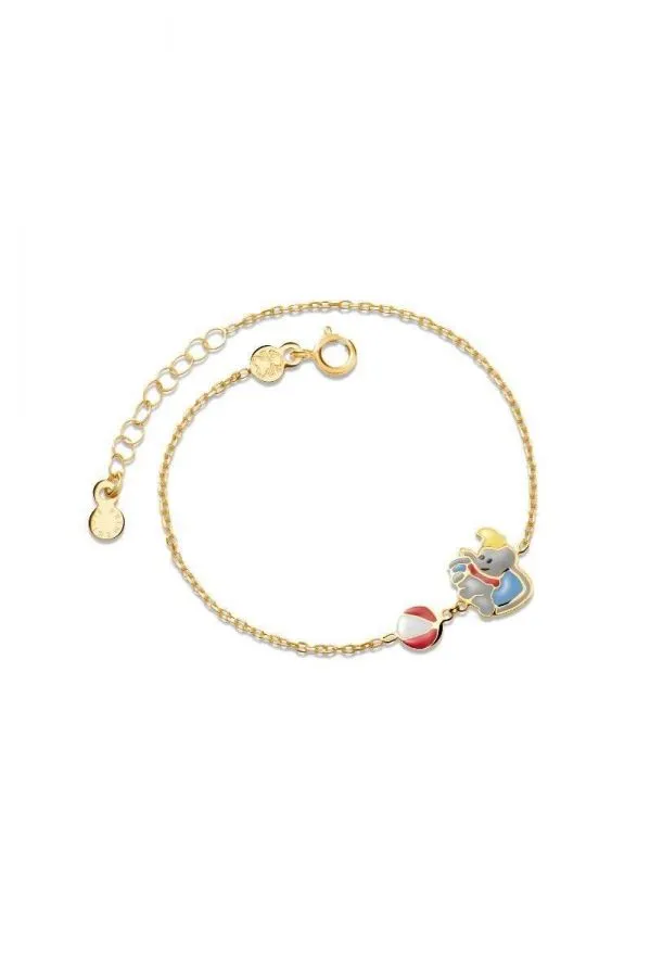 leBebè Bracciale Oro Giallo Elefante e Palla