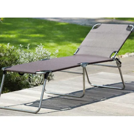 Lettino Fiam Amigo H.40 c/parasole Blu/Verde
