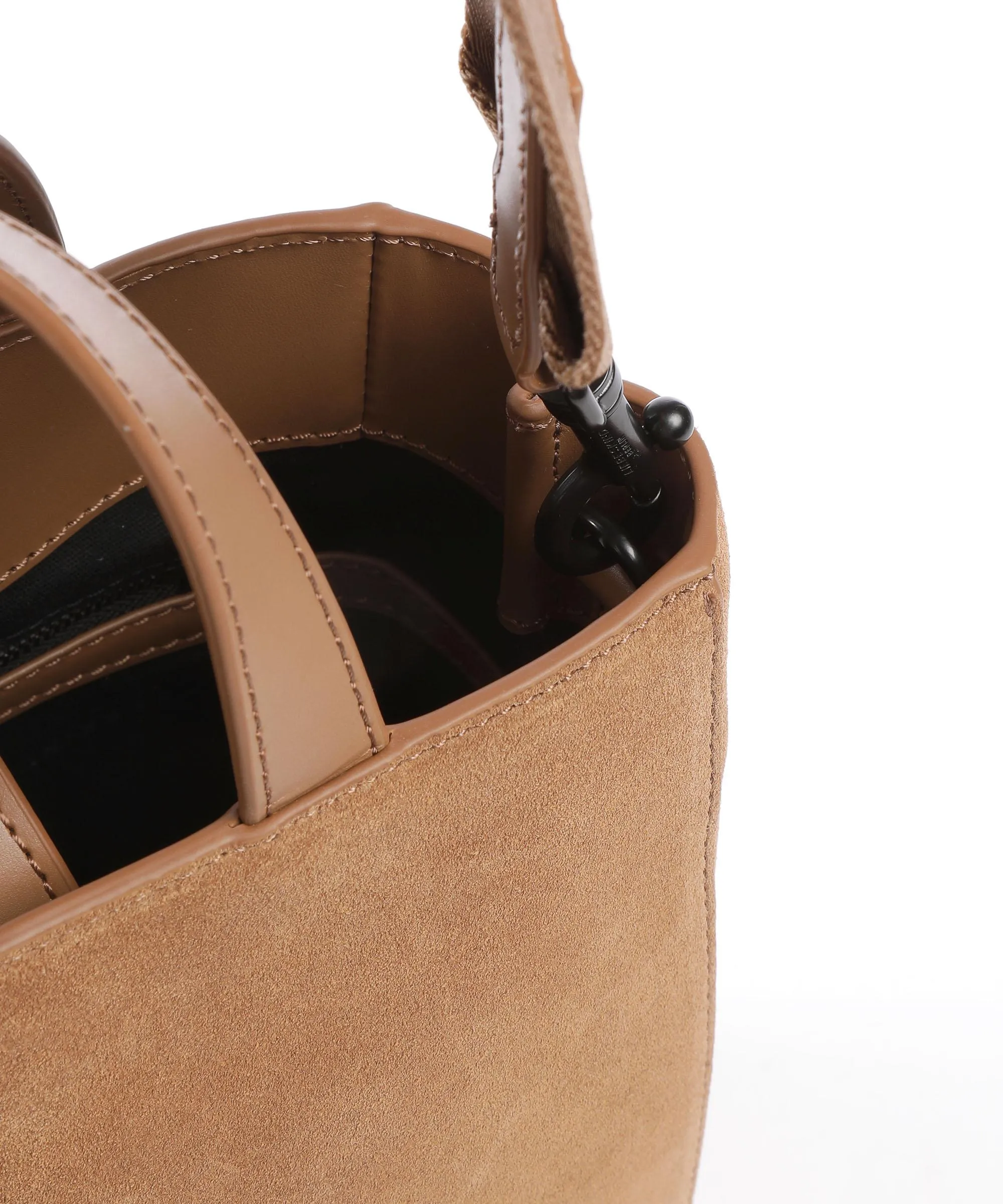  Liebeskind Paper Bag Suede S Borsa a mano pelle ruvida marrone  
