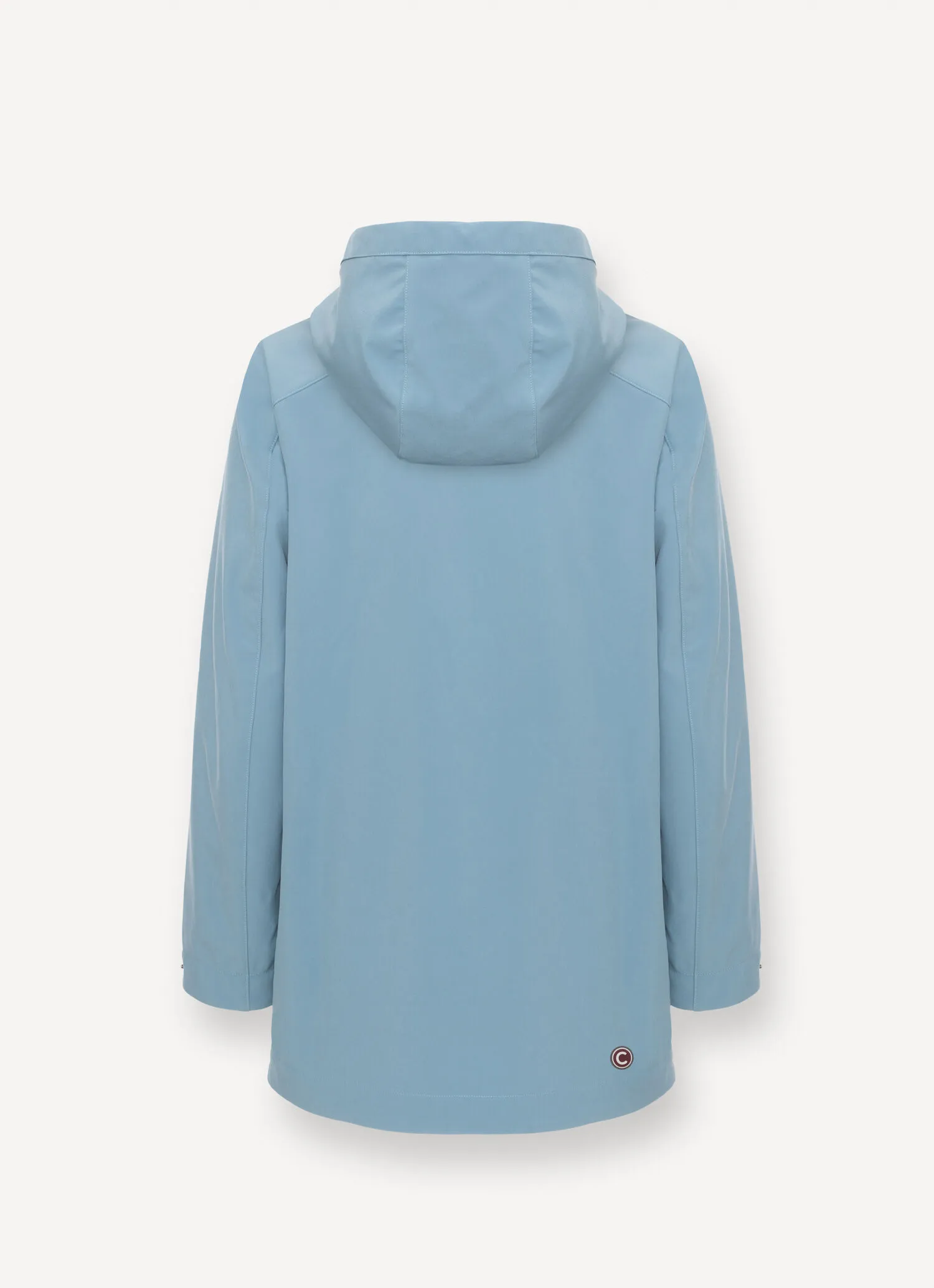 Long waterproof autumn-weight softshell jacket