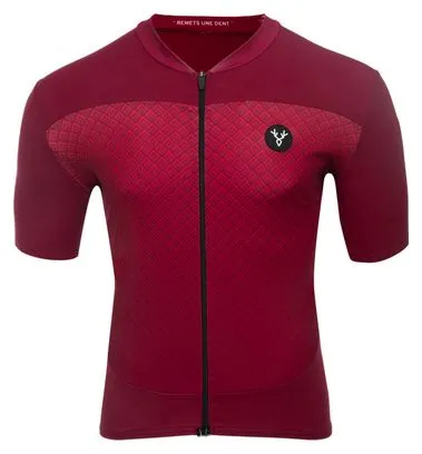 Maglia manica corta LeBram Portillon Bordeaux vestibilità slim
