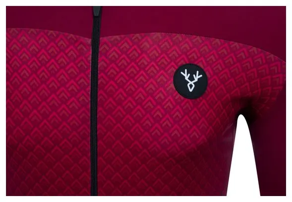 Maglia manica corta LeBram Portillon Bordeaux vestibilità slim