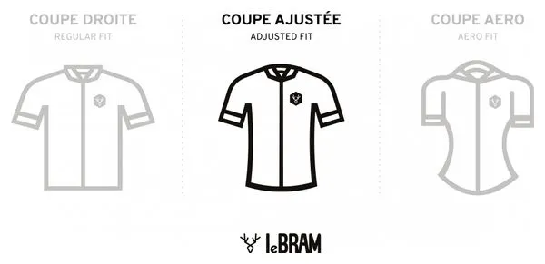 Maglia manica corta LeBram Portillon Bordeaux vestibilità slim