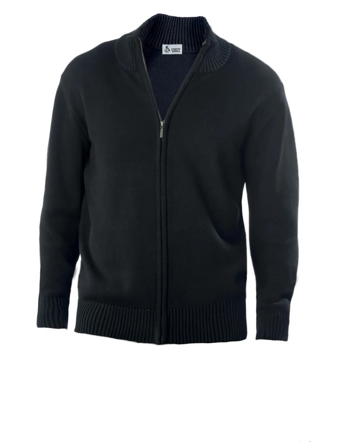 Maglia Zip completa aperta davanti invernale A / I Blu e Nero
