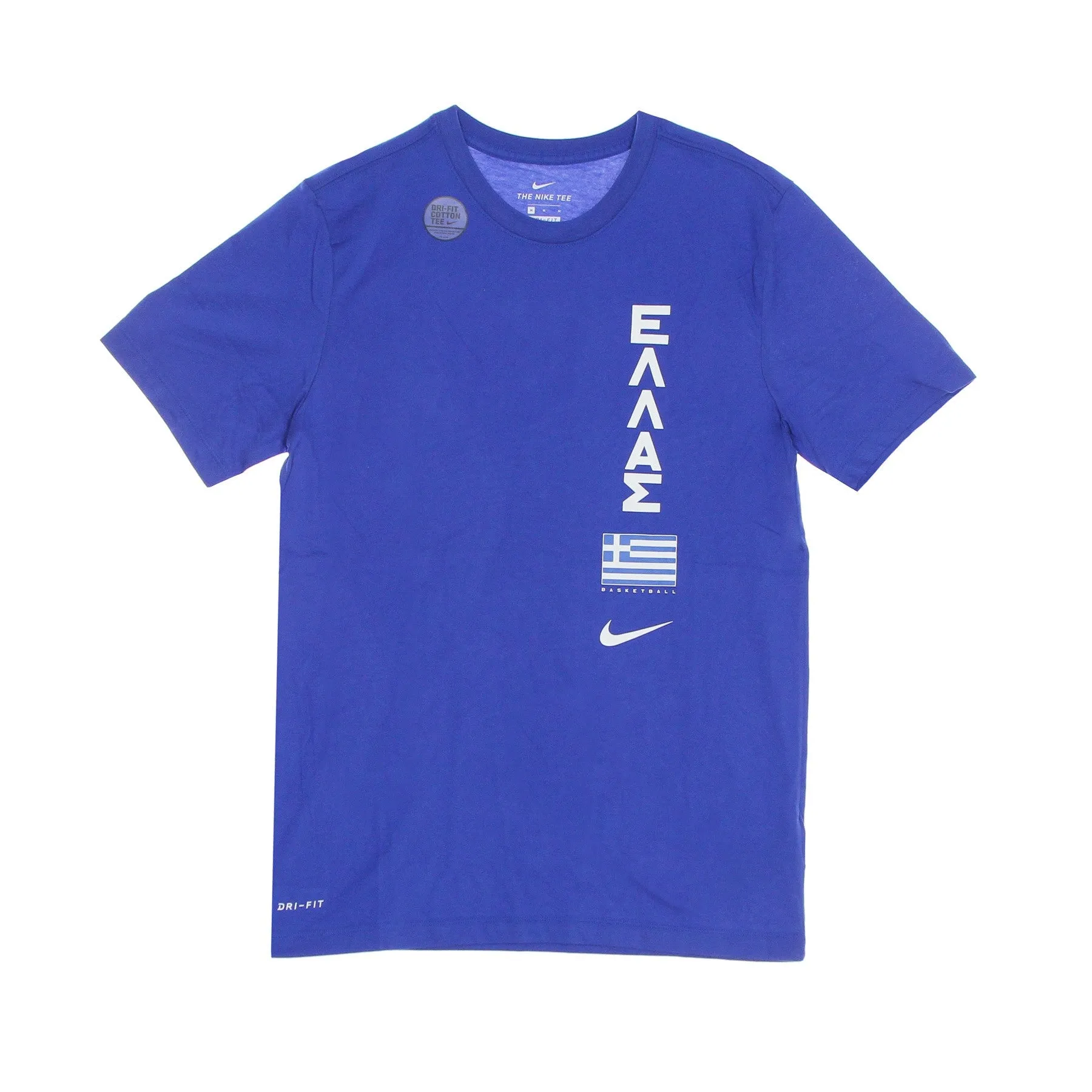 Maglietta Uomo Olympics Nike Dri-fit Team Tee Greece Game Royal