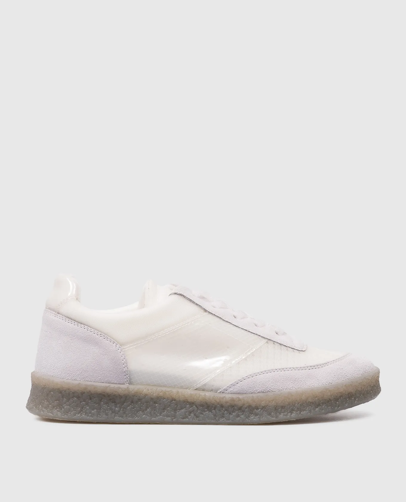 Maison Margiela MM6 Scarpe da ginnastica combinate bianche con logo in rilievo SH1WS0003P6391