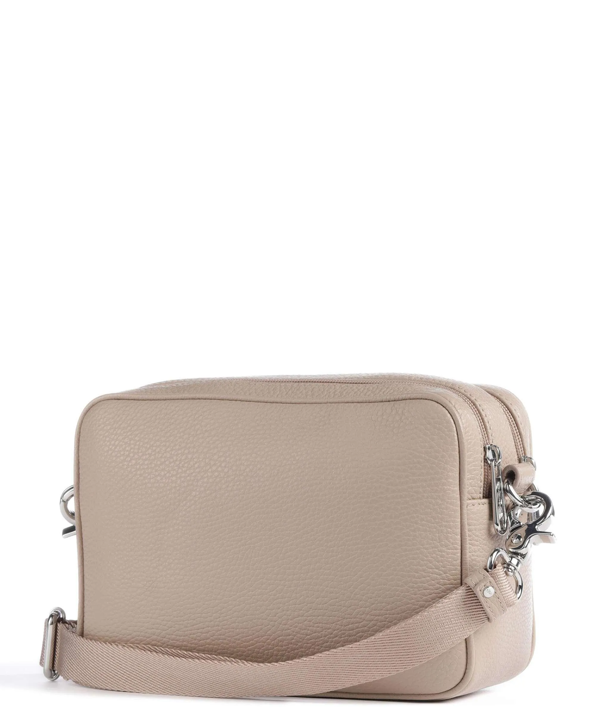  Mandarina Duck Mellow Leather Borsa a tracolla pelle di vitello grana taupe  