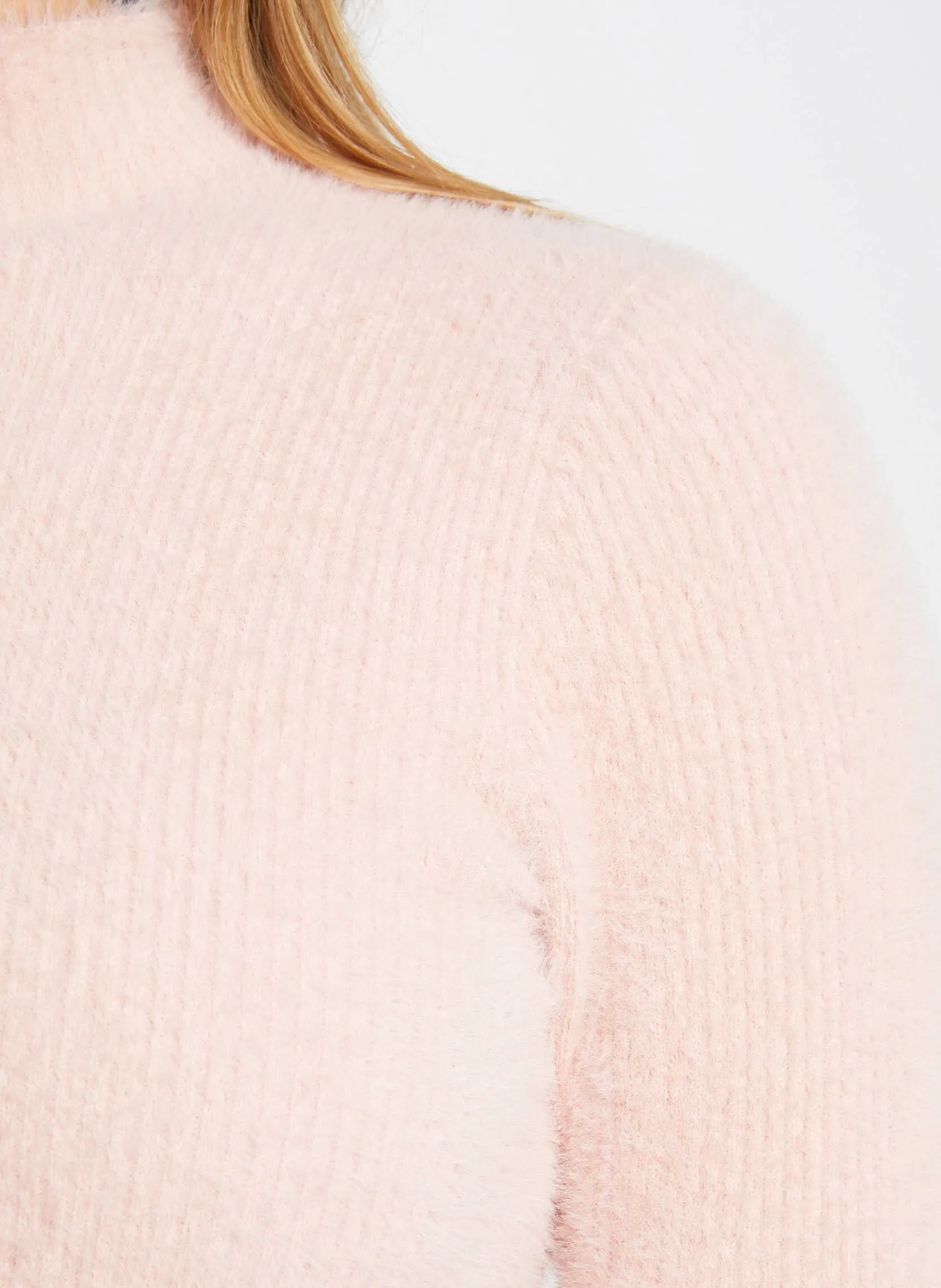  MORGAN   MORIK.N - Lupetto in maglia effetto piuma | Rosa