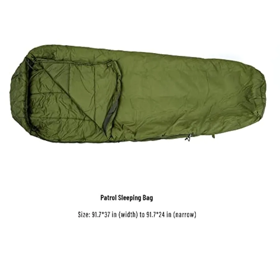 MT Sacco a pelo militare modulare System 4 stagioni, sacco a pelo a mummia invernale outdoor multistrato, morbido con copertura 