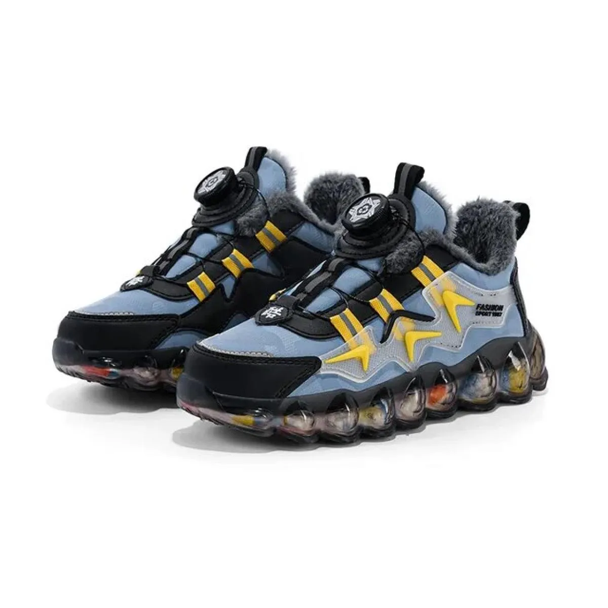 Nuove scarpe sportive da trekking Sneaker invernale per bambini per ragazzo Plus Cotone Mantieni caldo Antiscivolo Resistente Le