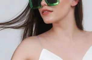 Occhiali da sole moda, ART2182, verde