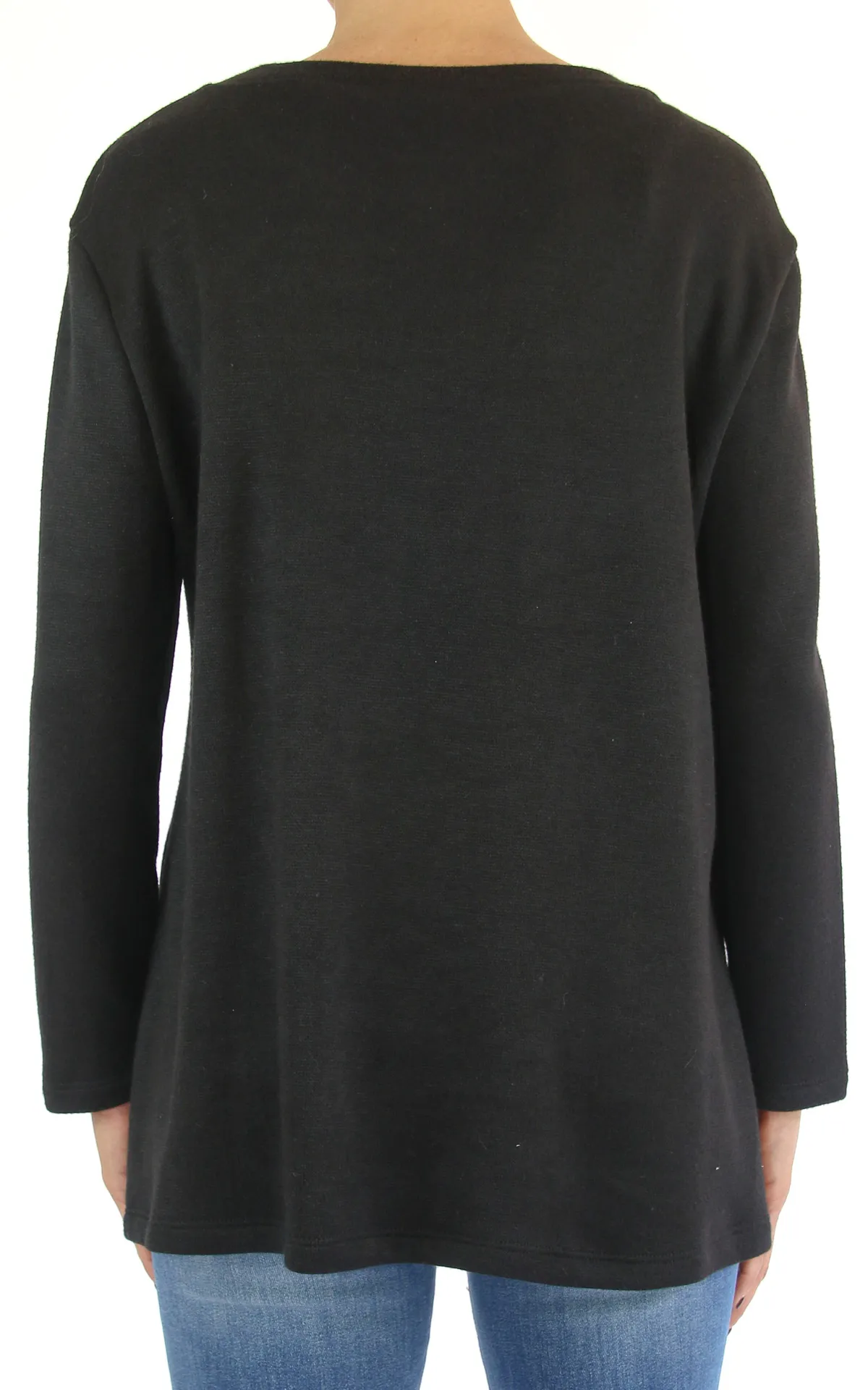 Off-On – maglia tinta unita – nera