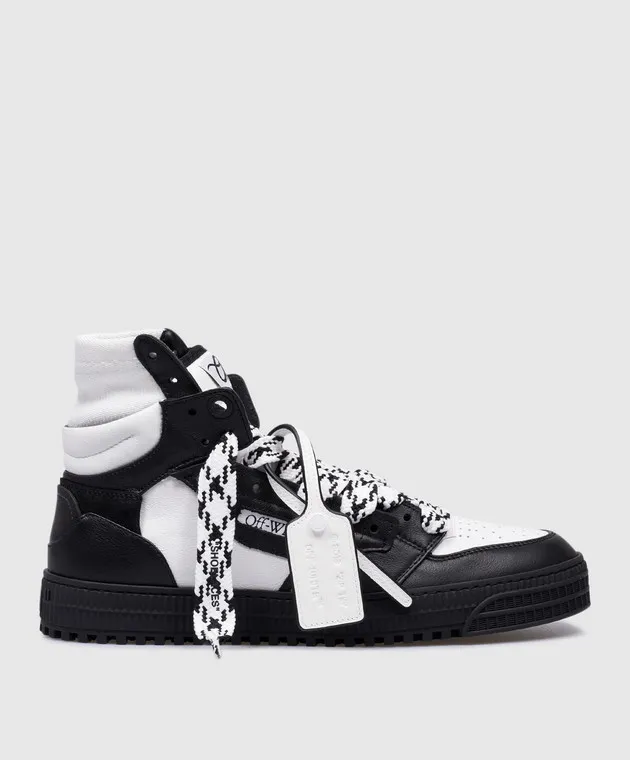 Off-White Scarpe alte in pelle nera 3.0 Off Court OMIA065F24LEA002