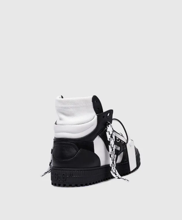 Off-White Scarpe alte in pelle nera 3.0 Off Court OMIA065F24LEA002