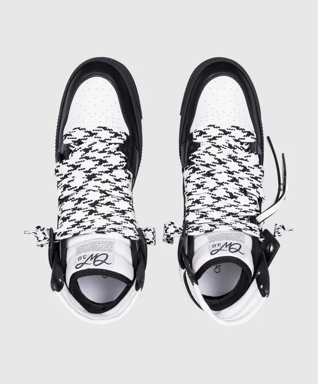 Off-White Scarpe alte in pelle nera 3.0 Off Court OMIA065F24LEA002