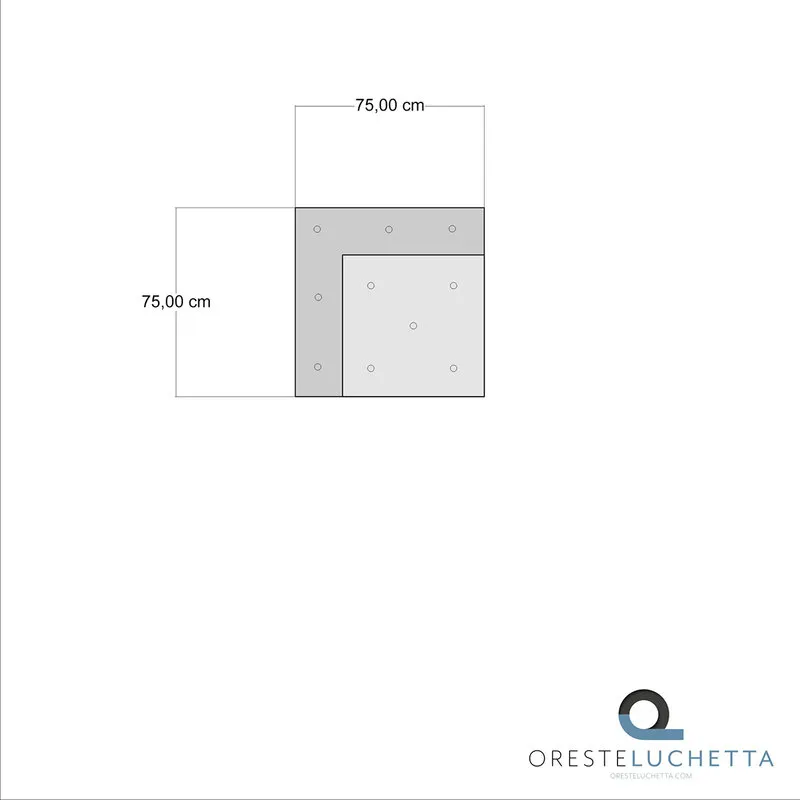 OresteLuchetta Elemento angolare OUTDOOR, multicolore