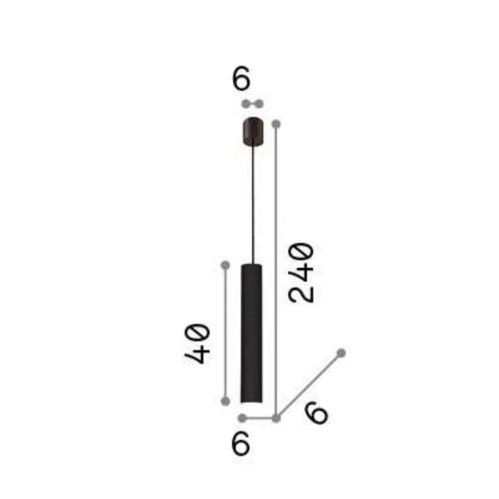 OUTLET Lampadario moderno Ideal Lux LOOK SP1 SMALL 104935 GU10 LED metallo sospensione