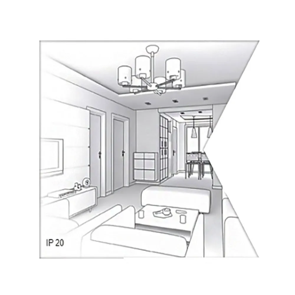 OUTLET Lampadario moderno Ideal Lux LOOK SP1 SMALL 104935 GU10 LED metallo sospensione