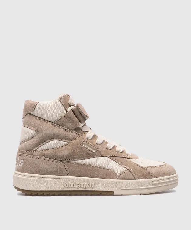 Palm Angels Scarpe alte combinate beige PWIL004F23FAB001