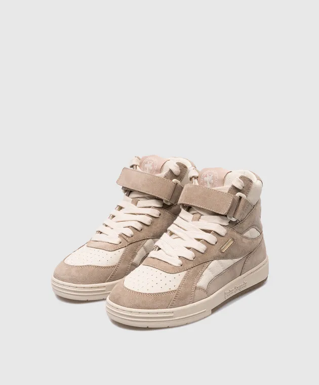 Palm Angels Scarpe alte combinate beige PWIL004F23FAB001