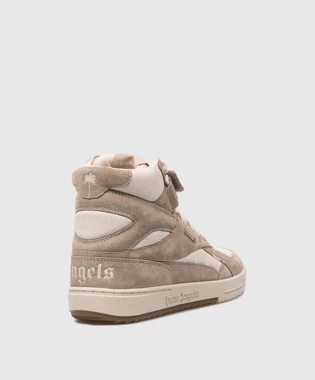 Palm Angels Scarpe alte combinate beige PWIL004F23FAB001