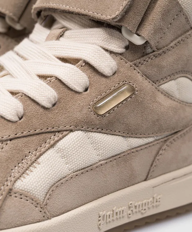 Palm Angels Scarpe alte combinate beige PWIL004F23FAB001