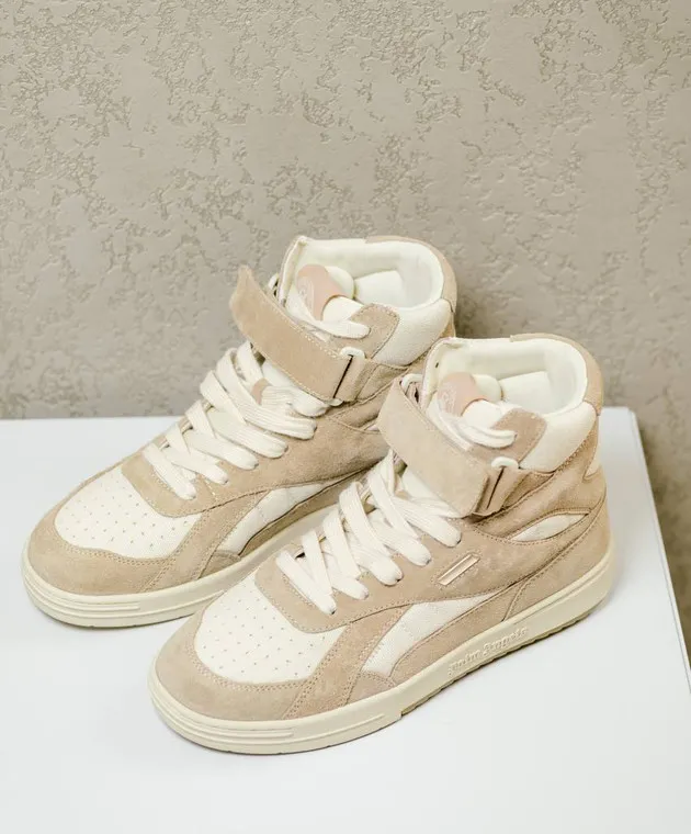 Palm Angels Scarpe alte combinate beige PWIL004F23FAB001