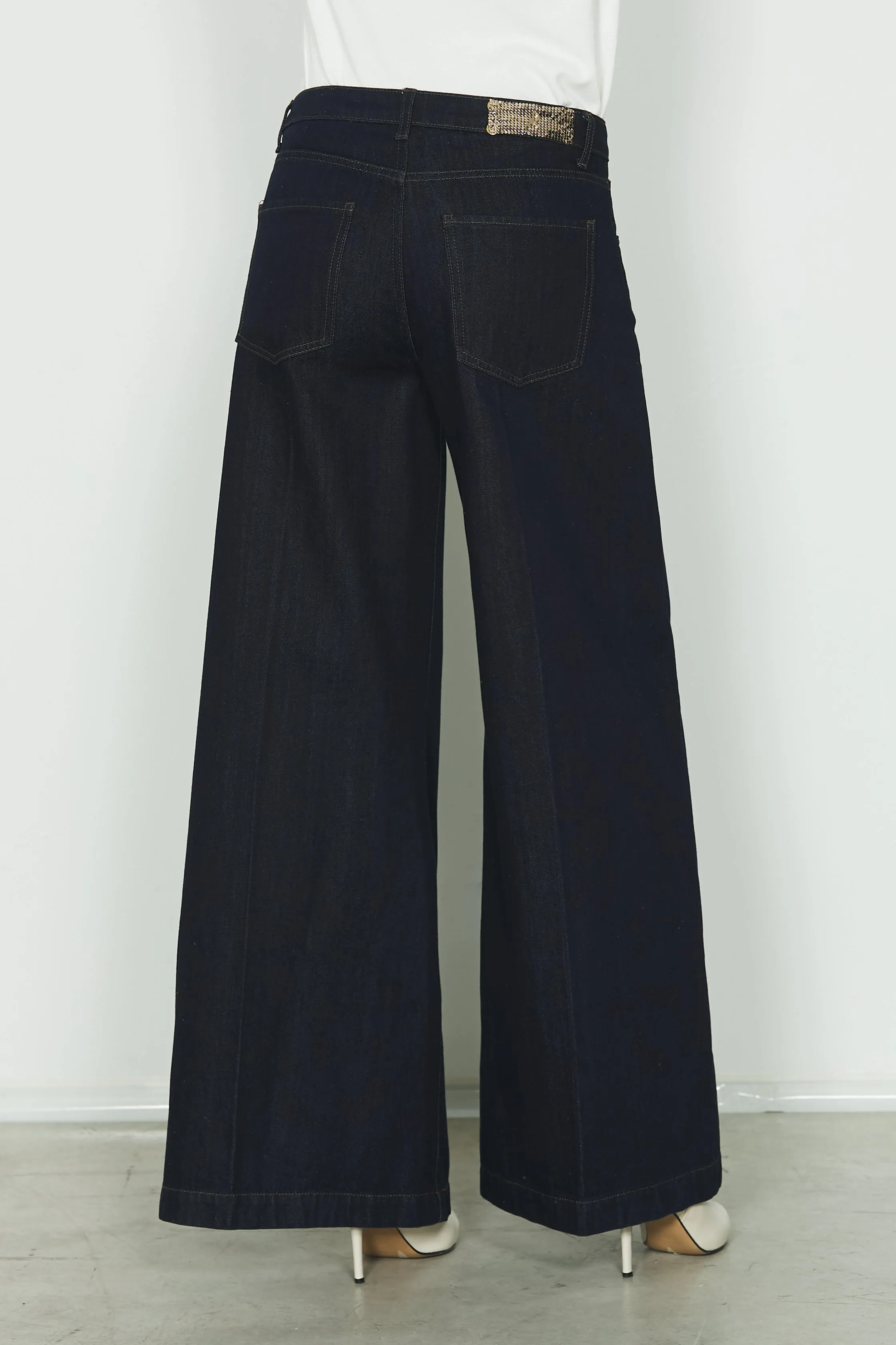 Panta LINDA_20 vita media 5 ts wild fit in blue denim