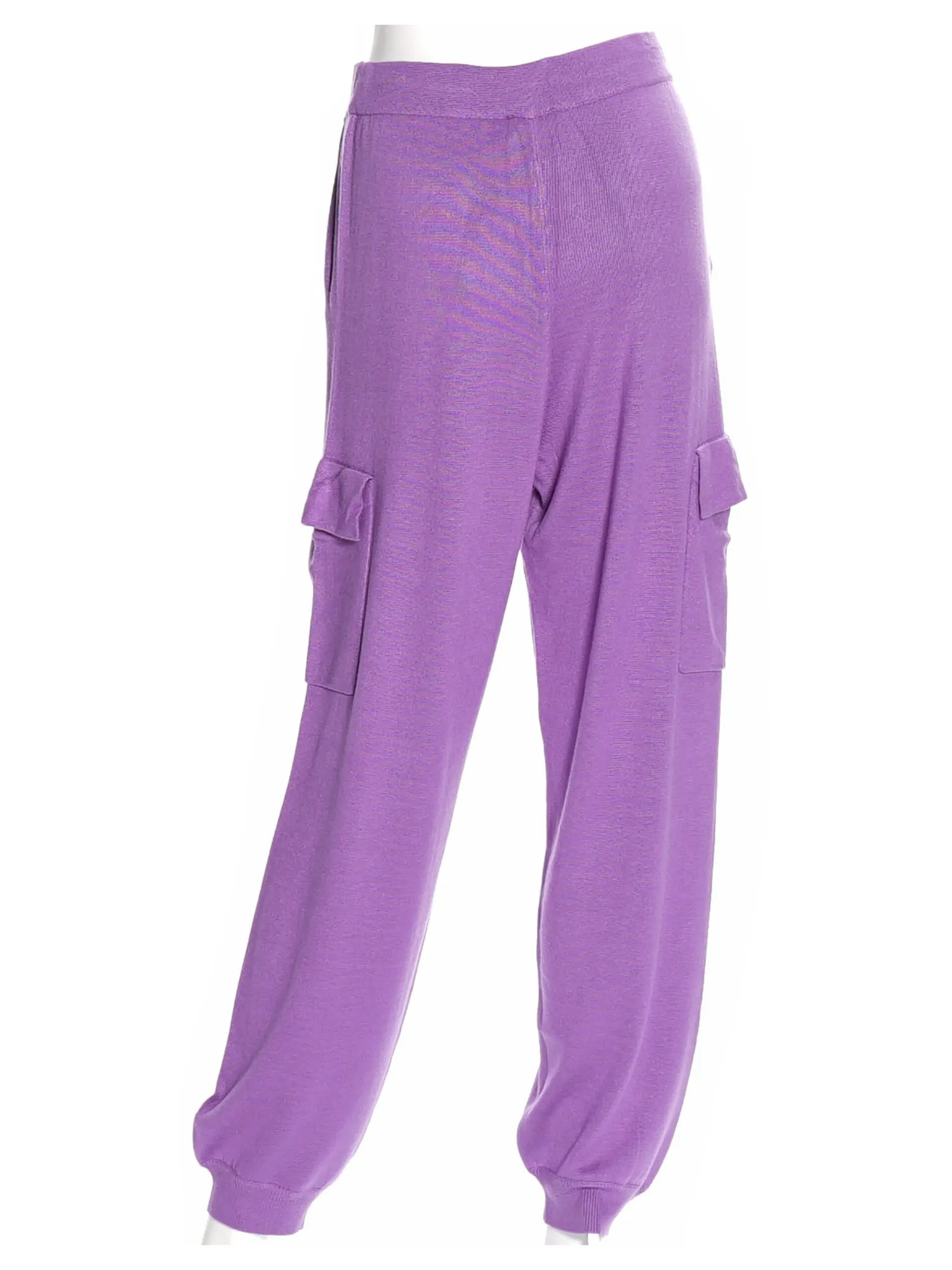Pantalone cargo Liu Jo da donna in maglia viola