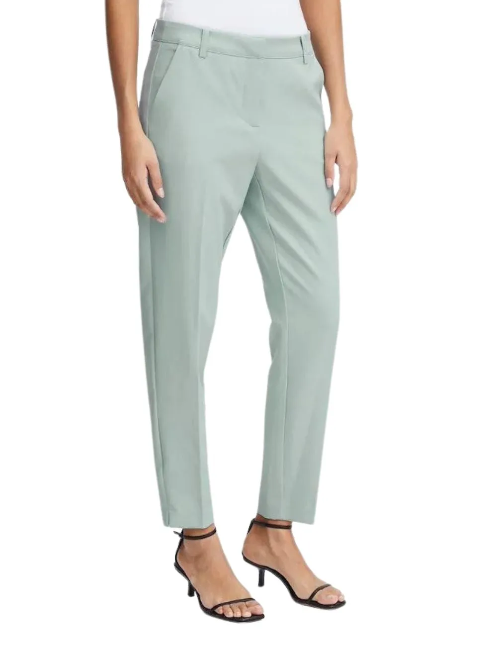 Pantalone Donna tinta unita celeste