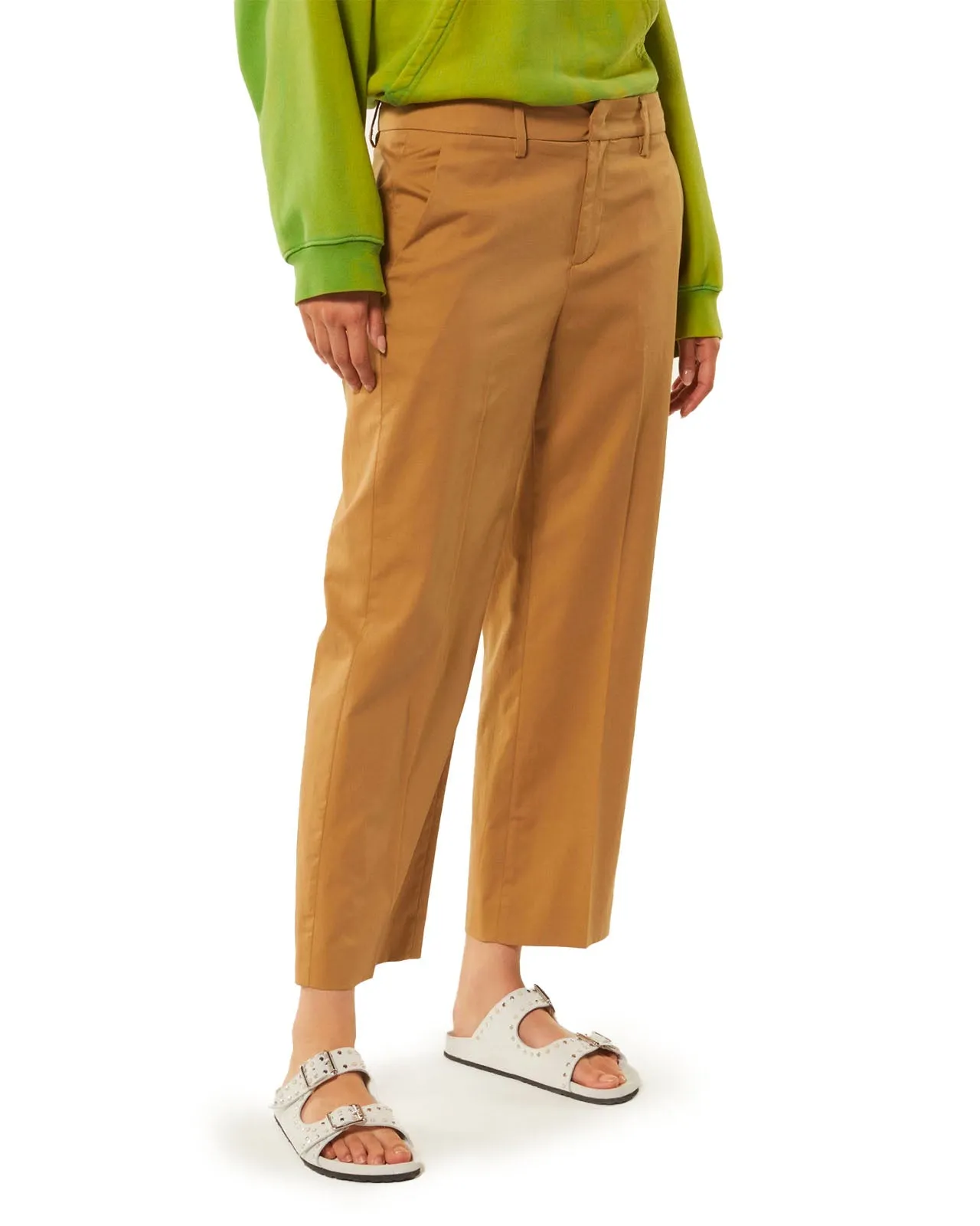Pantalone Meli cotone castoro