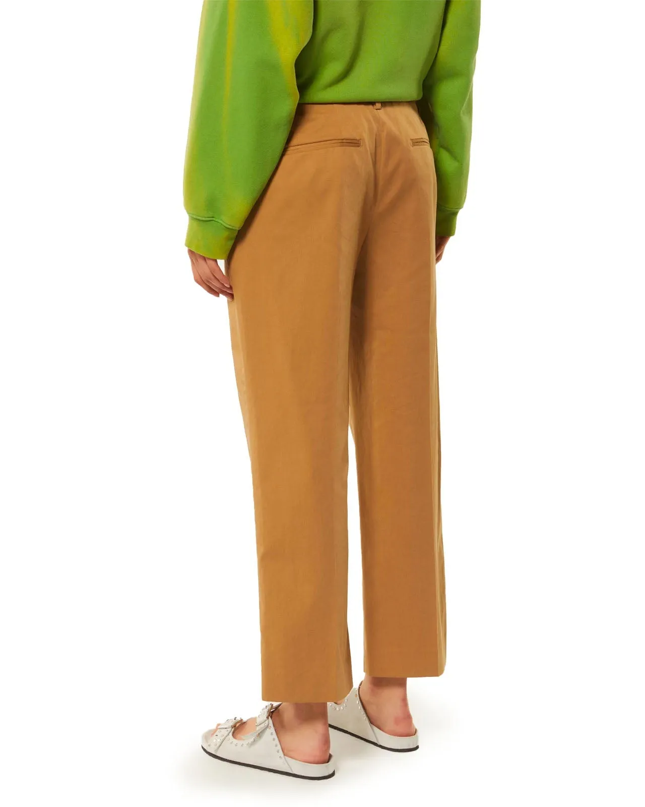 Pantalone Meli cotone castoro