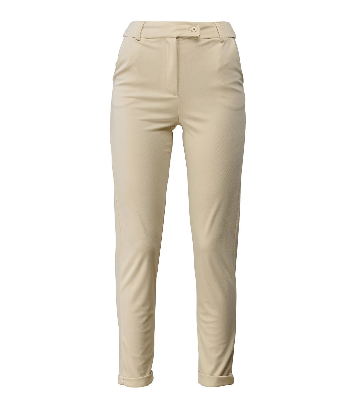 Pantaloni beige con tasche