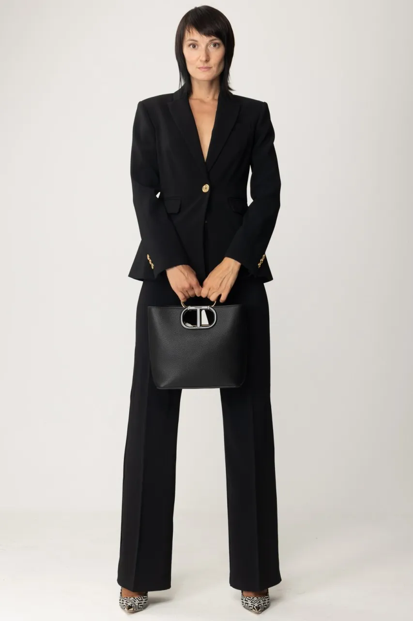 Pantaloni flare NERO LIMOUSINE