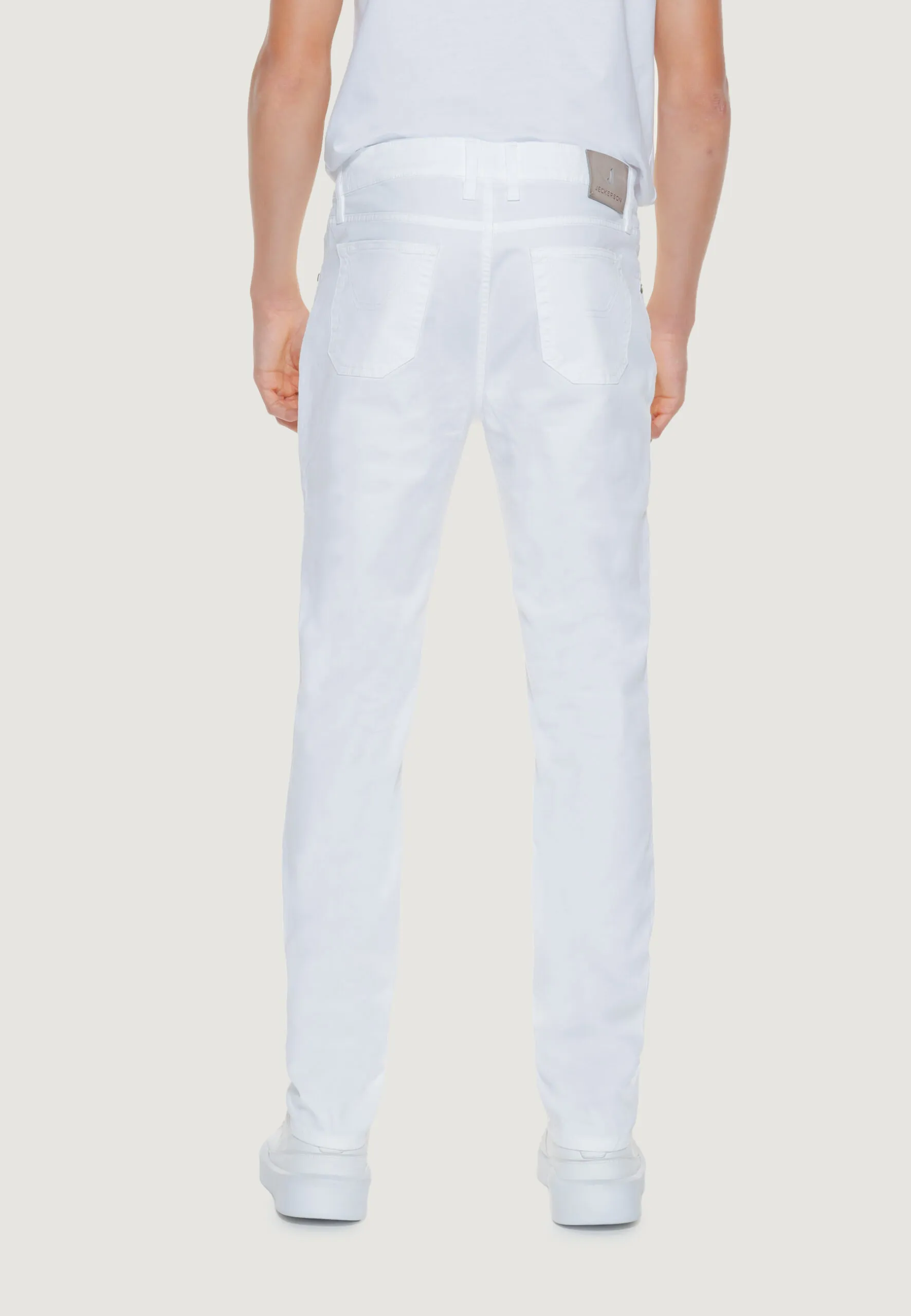 Pantaloni slim Jeckerson JOHN 5 Bianco