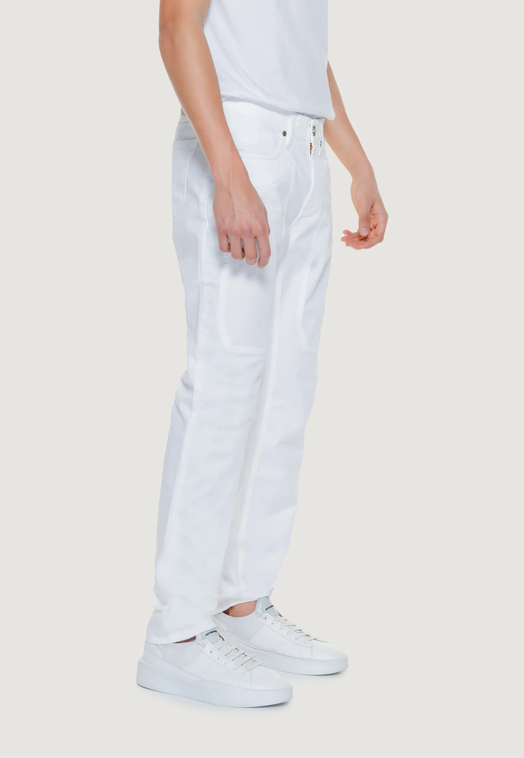 Pantaloni slim Jeckerson JOHN 5 Bianco