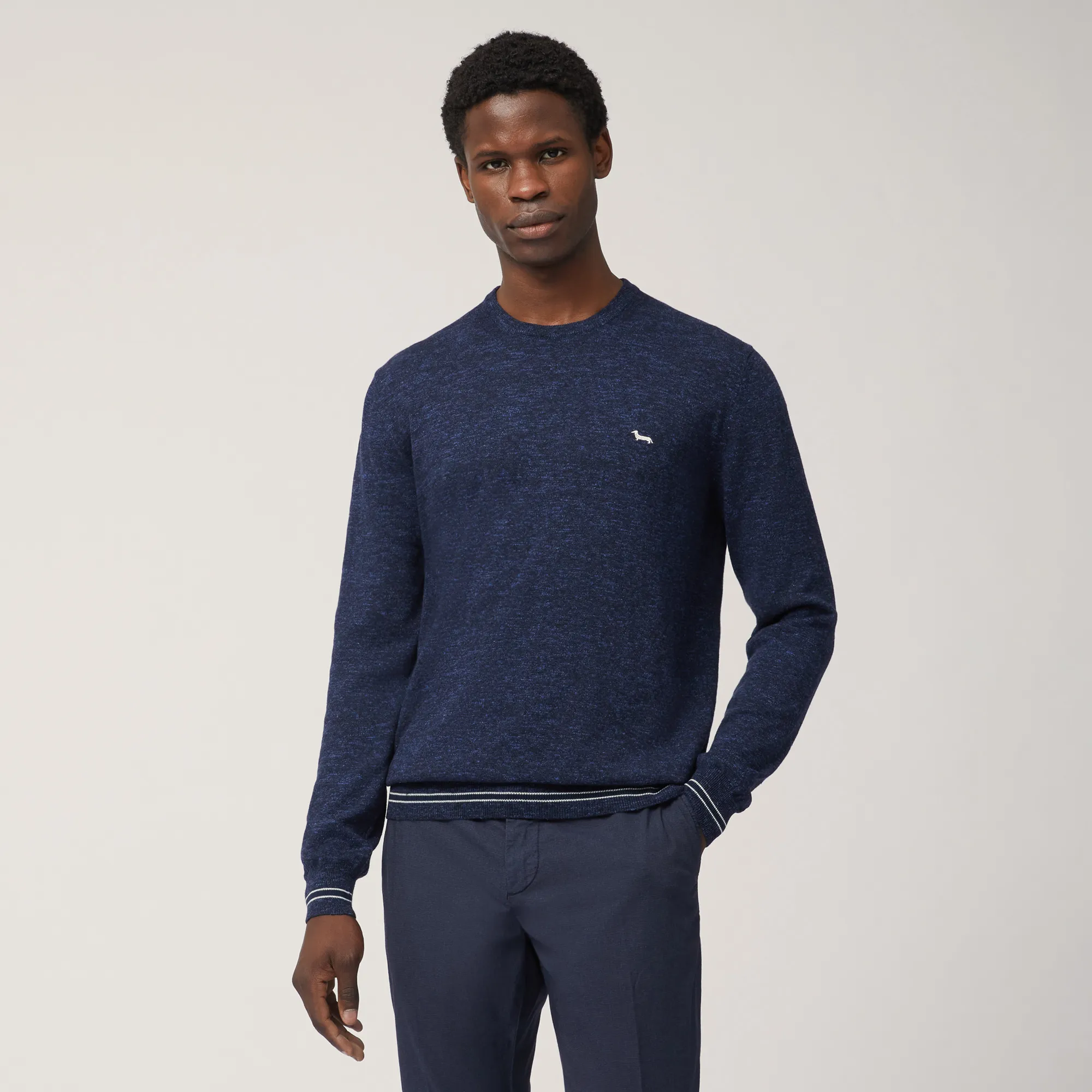 Paricollo Tweed Linen Coste Rigate