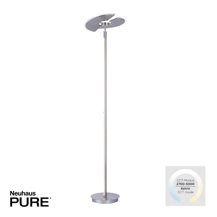 Paul Neuhaus PURE-MUTIL Piantana LED Acciaio satinato, 2-Luci