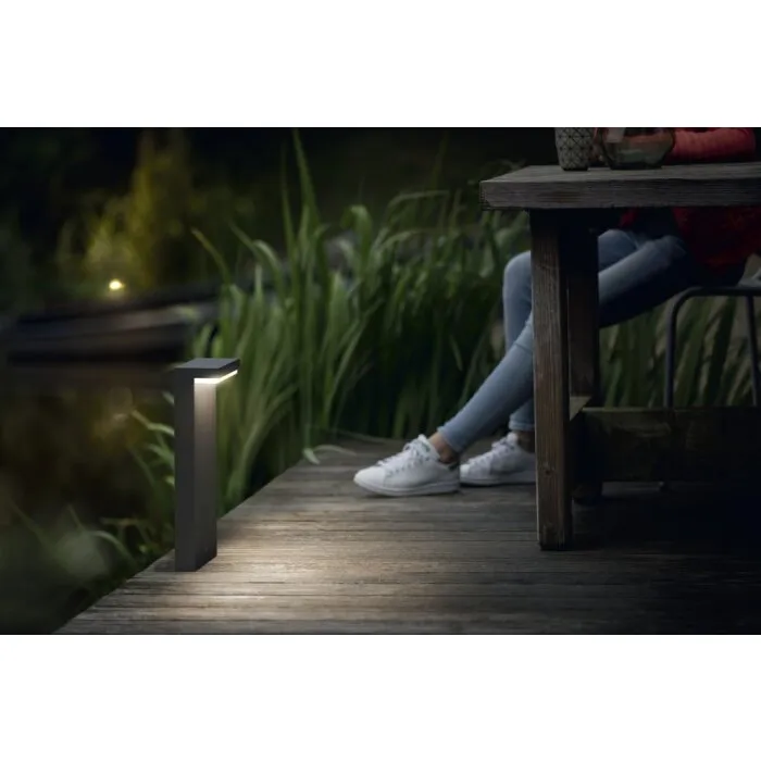 Philips Bustan Lampada con piedistallo LED Antracite, 2-Luci