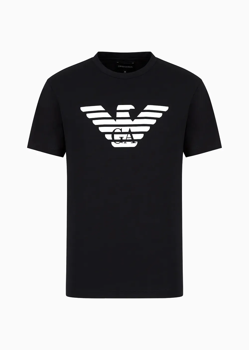 Pima Jersey T-Shirt with Logo / Blue