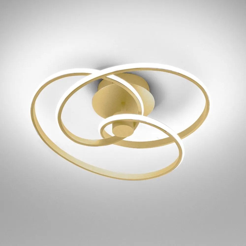 Plafoniera classica Gea Luce DIVA PP O LED alluminio silicone lampada soffitto