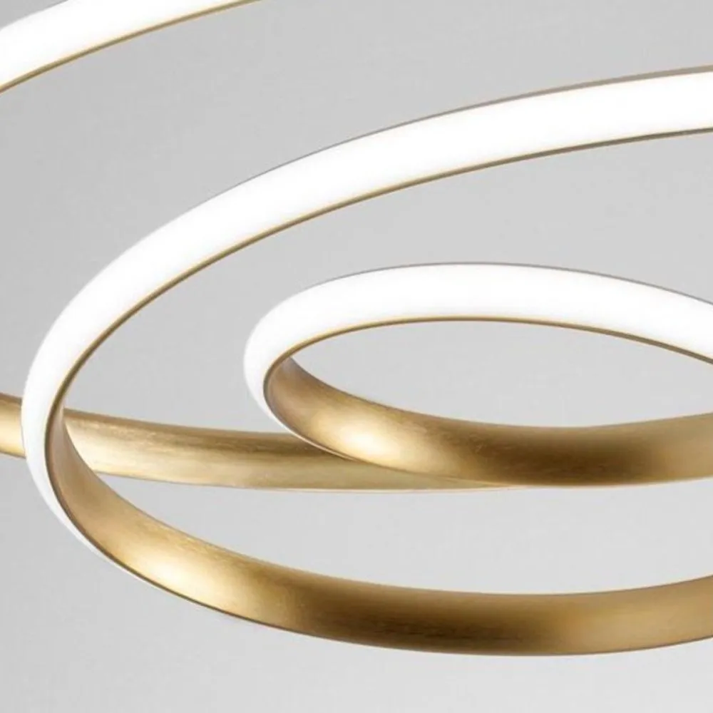 Plafoniera classica Gea Luce DIVA PP O LED alluminio silicone lampada soffitto