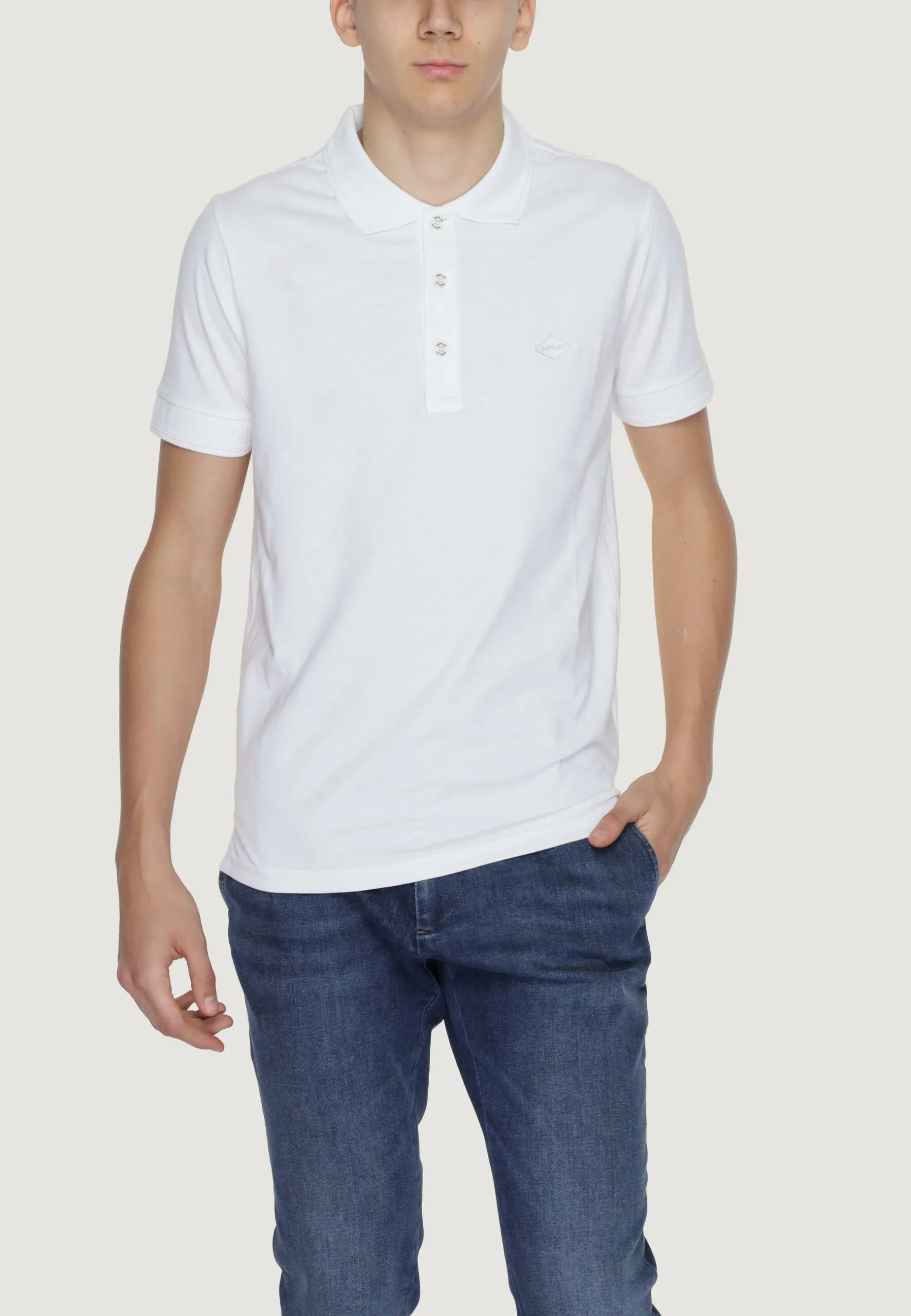 Polo manica corta Replay  Bianco