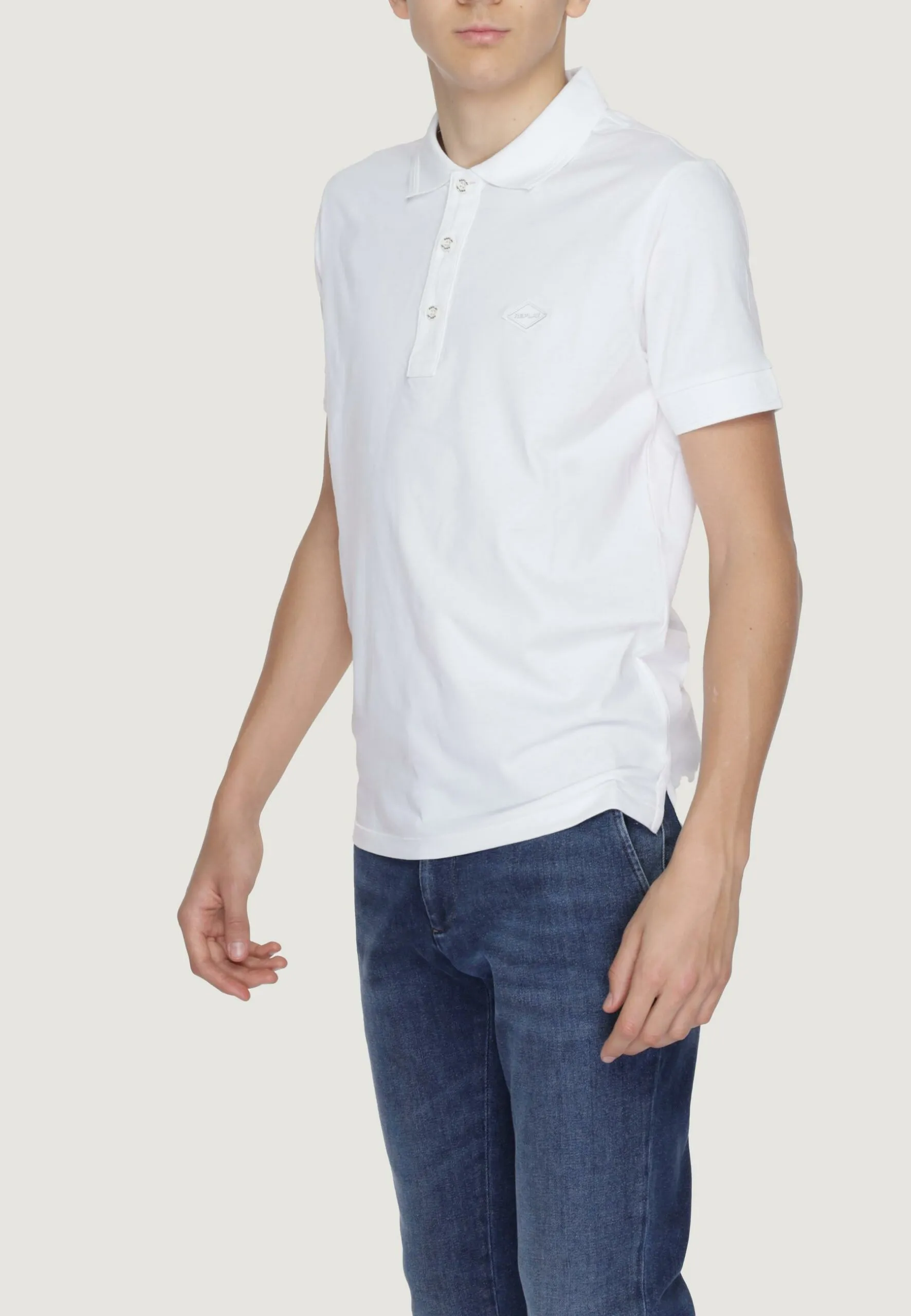 Polo manica corta Replay  Bianco